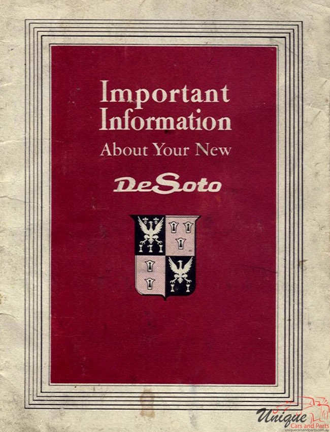 1947 DeSoto Owners Manual